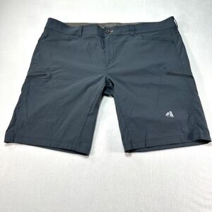 Eddie Bauer First Ascent Shorts Mens T46 Hiking Outdoor Zip Pockets Nylon Spande